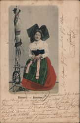 Elsasserin. Alsacienne Postcard