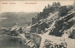 Houffalize Road - Laroche (In the winter) Belgium Benelux Countries Postcard Postcard Postcard