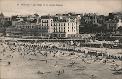 Dinard - The Beach and the Grand casino Postcard