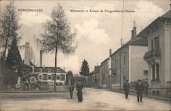 Monument et Avenue de Fougerolles-le-Chateau Postcard