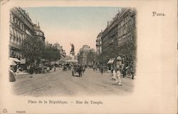 Republic Place - Temple Street Postcard