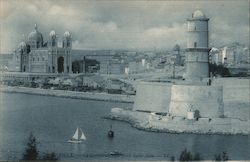 Le Cathedrale et le Fort Saint-Jean Postcard