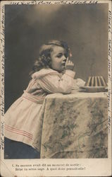 Sa maman avait dit au moment de sortir: bebe tu seras sage. A quoi done pensait-elle France Postcard Postcard Postcard