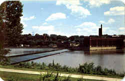 Power House And Dam On Rock River Postcard