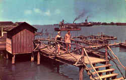 Scene Along The St. Clair River Postcard