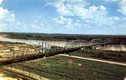 Missouri River Bridge Sioux City, IA Postcard Postcard