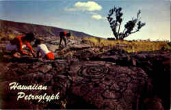 Hawaiian Petroglyph Postcard