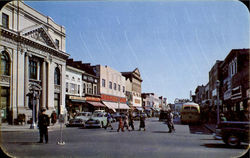 Street Scene Hempstead, NY Postcard Postcard