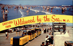 World's finest and Safest Bathing beach Wildwood-By-the -Sea, NJ Postcard Postcard