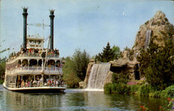 Mark Twain Steamboat Disneyland Postcard