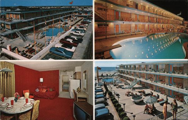 Monterey Motel And Efficiencies Wildwood Crest, Nj Postcard