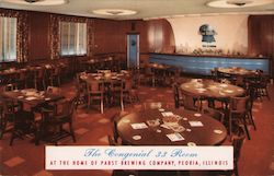 The Congenial 33 Room, At the Home of Pabst Brewing Company Peoria, IL Postcard Postcard Postcard