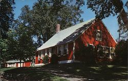 Red houses of the Cape Cod Pattern Massachusetts Postcard Postcard Postcard