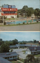 Day's Motel Lexington, KY Postcard Postcard Postcard