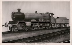 G.W.R. "Star" Class: "Evening Star" Locomotive Locomotives Postcard Postcard Postcard