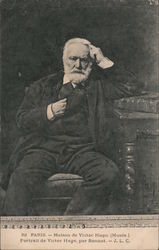 Portrait of Victor Hugo, by Bonnat Postcard