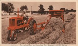 Allis-Chalmers Model "WD" Tractor, the Roto-Baler Postcard