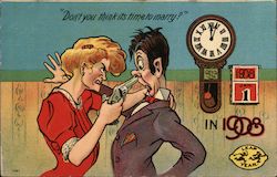 Don't You Think It's Time to Marry in 1908? - Leap Year Postcard