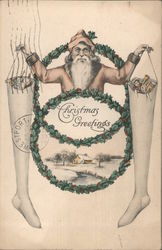 Christmas Greetings Postcard