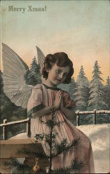 Merry Xmas! - Praying Angel Postcard