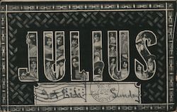 "Julius" With Women's Faces Postcard