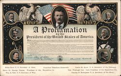 A Proclamation from Theodore Roosevelt: 1607-1907 Postcard