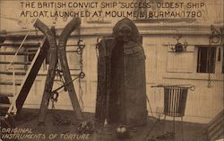 The British Convict Ship "Success" Prisons Postcard Postcard Postcard