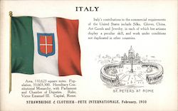 Italy Flag Flags Postcard Postcard Postcard