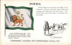 Persia Flags Postcard Postcard Postcard