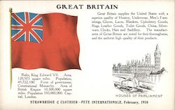 Flag of Great Britain, Strawbridge & Clothier - Pete Internationale Flags Postcard Postcard Postcard