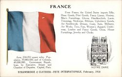 French Flag Flags Postcard Postcard Postcard