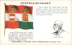 Austria/Hungary Flag Postcard