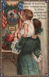 Memorial Day Mother & Child Postcard Postcard Postcard