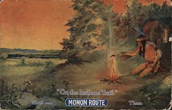 On The Indiana Trail - Monon Route Postcard