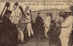 The British Convict Ship "Success" Prisons Postcard Postcard Postcard