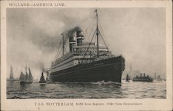 T.S.S. Rotterdam Steamers Postcard Postcard Postcard