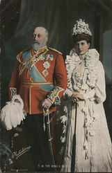 T.M. The King and Queen Royalty Postcard Postcard Postcard