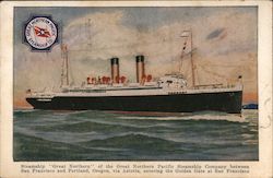 Steamship "Great Northern" Steamers Postcard Postcard Postcard