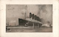 Cunard R.M.S. "Lusitania and Mauretania" Boats, Ships Postcard Postcard Postcard