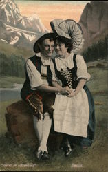 Lovers of all Nations: Swiss Postcard