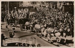 Their Majesties Silver Jubilee 1910-1935, Royal Procession Entering the Strand Royalty Postcard Postcard Postcard