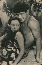 Mala and Lotus Long - Movie "Last of the Pagans" Actors Postcard Postcard Postcard