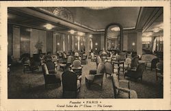 1st class lounge on board the Paris Postcard