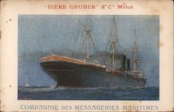 Biere Gruber & C Melun Postcard