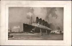 Cunard R.M.S. Lusitania and Mauretania Cruise Ships Postcard Postcard Postcard