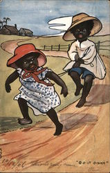 "Go It Dinah" Tuck's Oilette Series Postcard Postcard Postcard