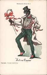 Black Man Costumed for Sakespeare's Julius Ceasar Native Americana Postcard Postcard Postcard