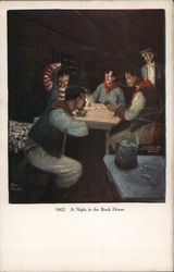 A Night in the Bunk House Postcard