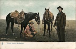 Typical Ranch Workers Postcard