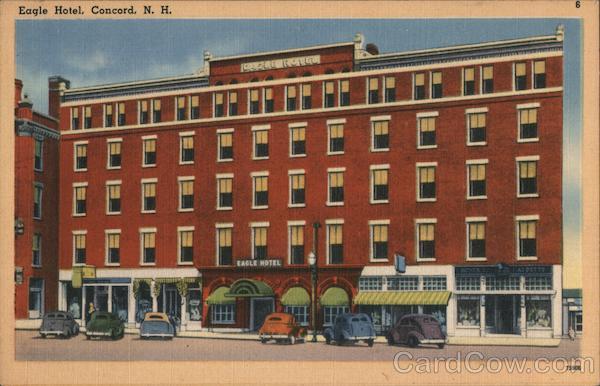 Eagle Hotel Concord, NH Postcard